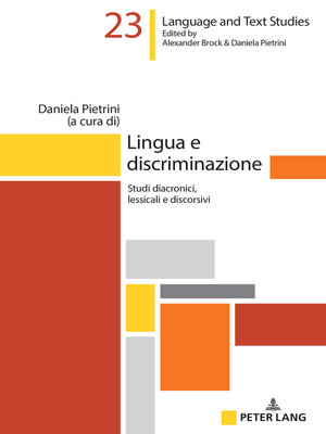 cover image of Lingua e discriminazione
